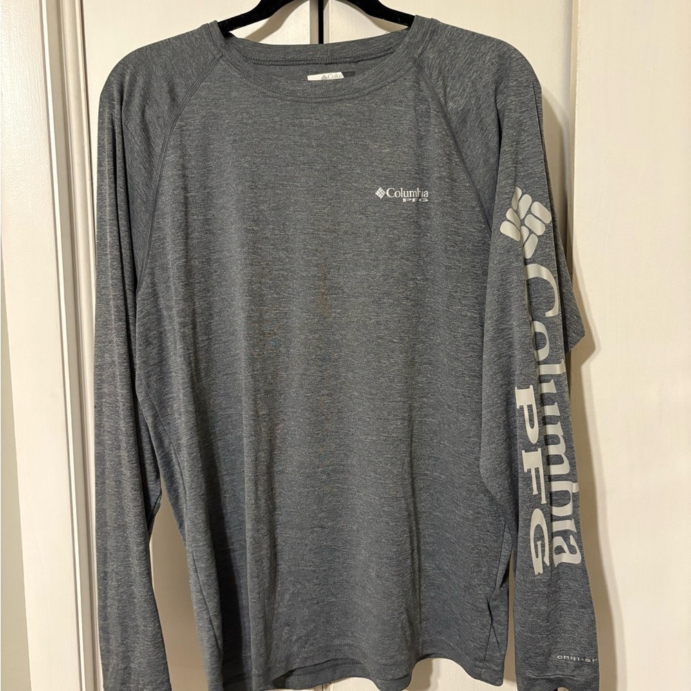 Columbia Gray Long Sleeve Performance Tee